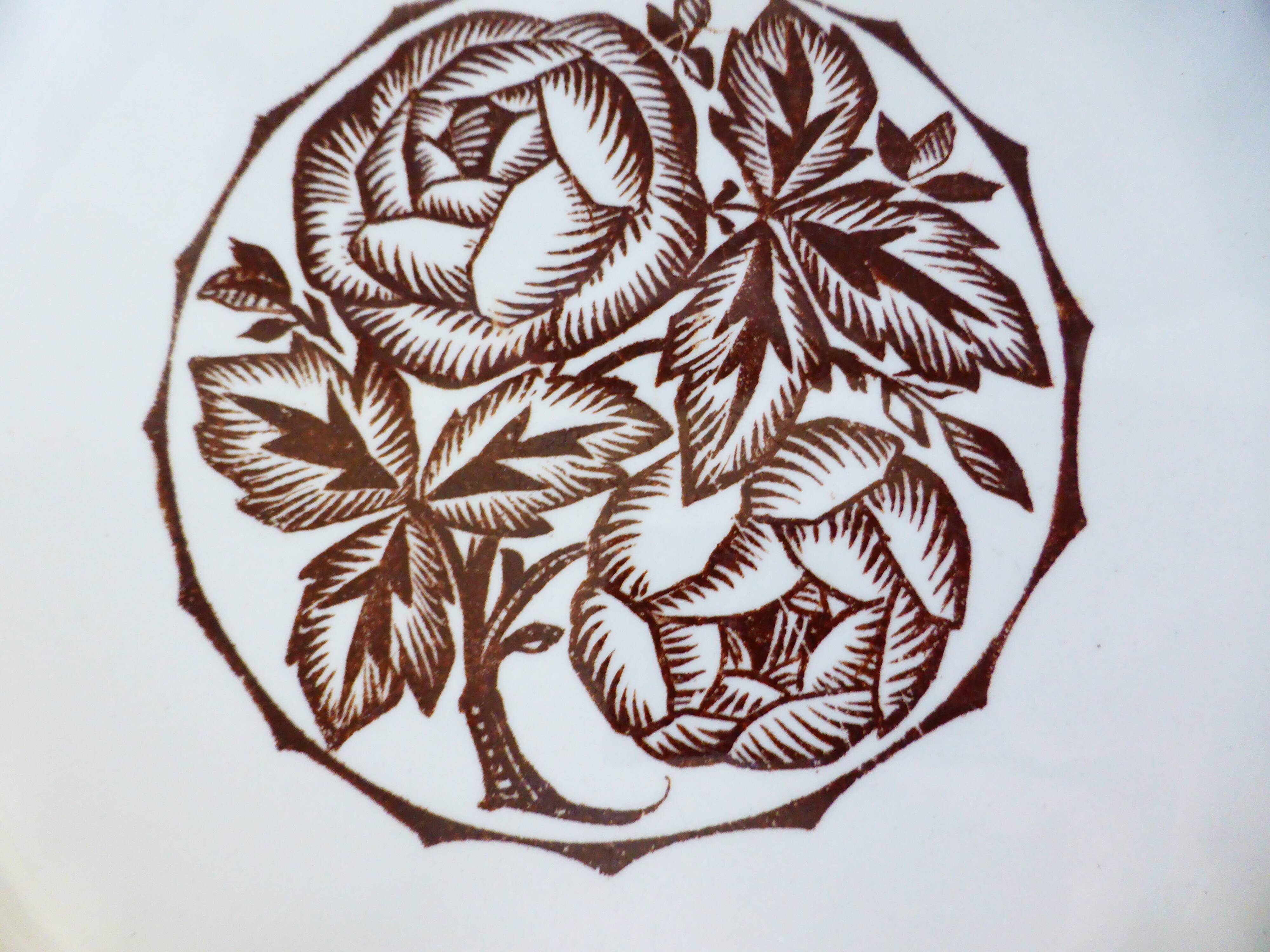 3 Sarreguemines soup plates, Argonne model 210744