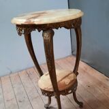 Bronze and onyx selette