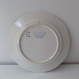 Numbered Henriot Quimper plate