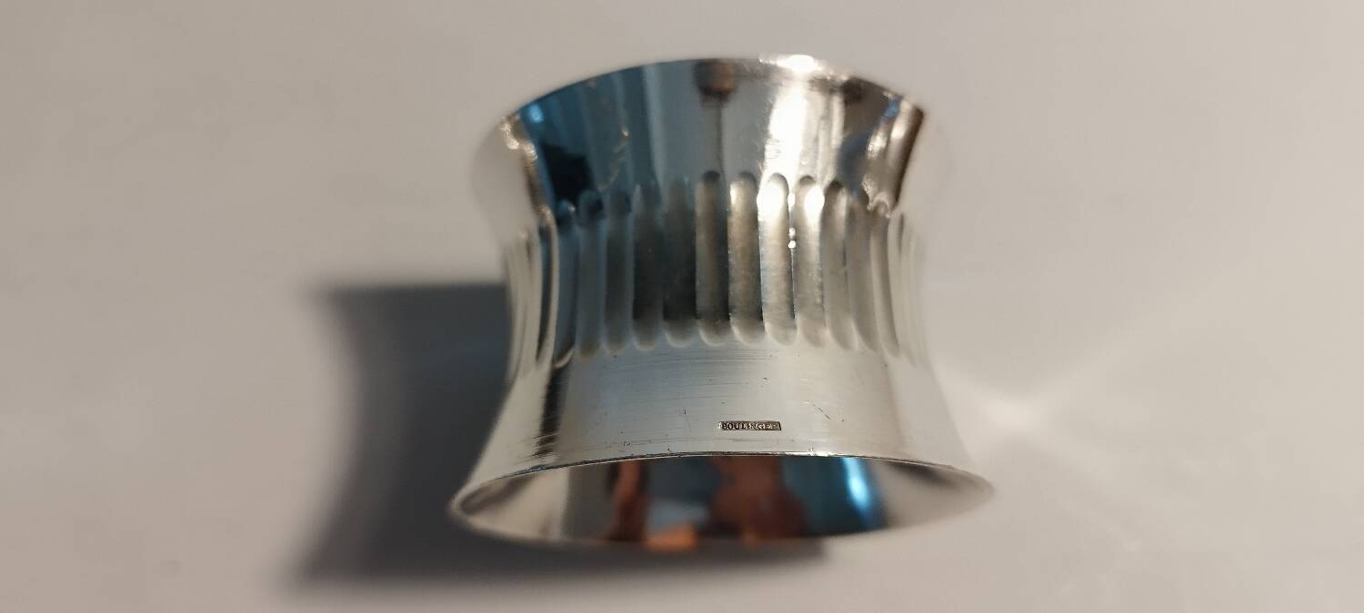 Boulenger napkin ring in silver metal