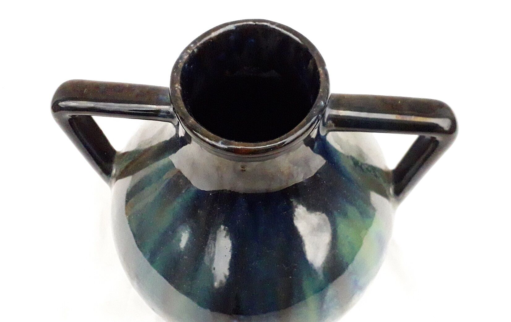 Signed stoneware vase