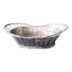 Basket, old basket in woven silver metal wire