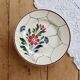 Vintage faience compote from Saint-Amand, model Maurice – Floral decoration