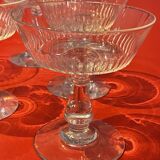5 crystal champagne glasses