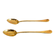 Two jam spoons in gilded metal