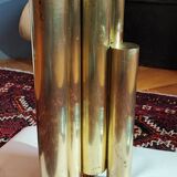 Tubular brass candlestick