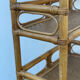 Vintage italian bamboo and rattan shelving unit