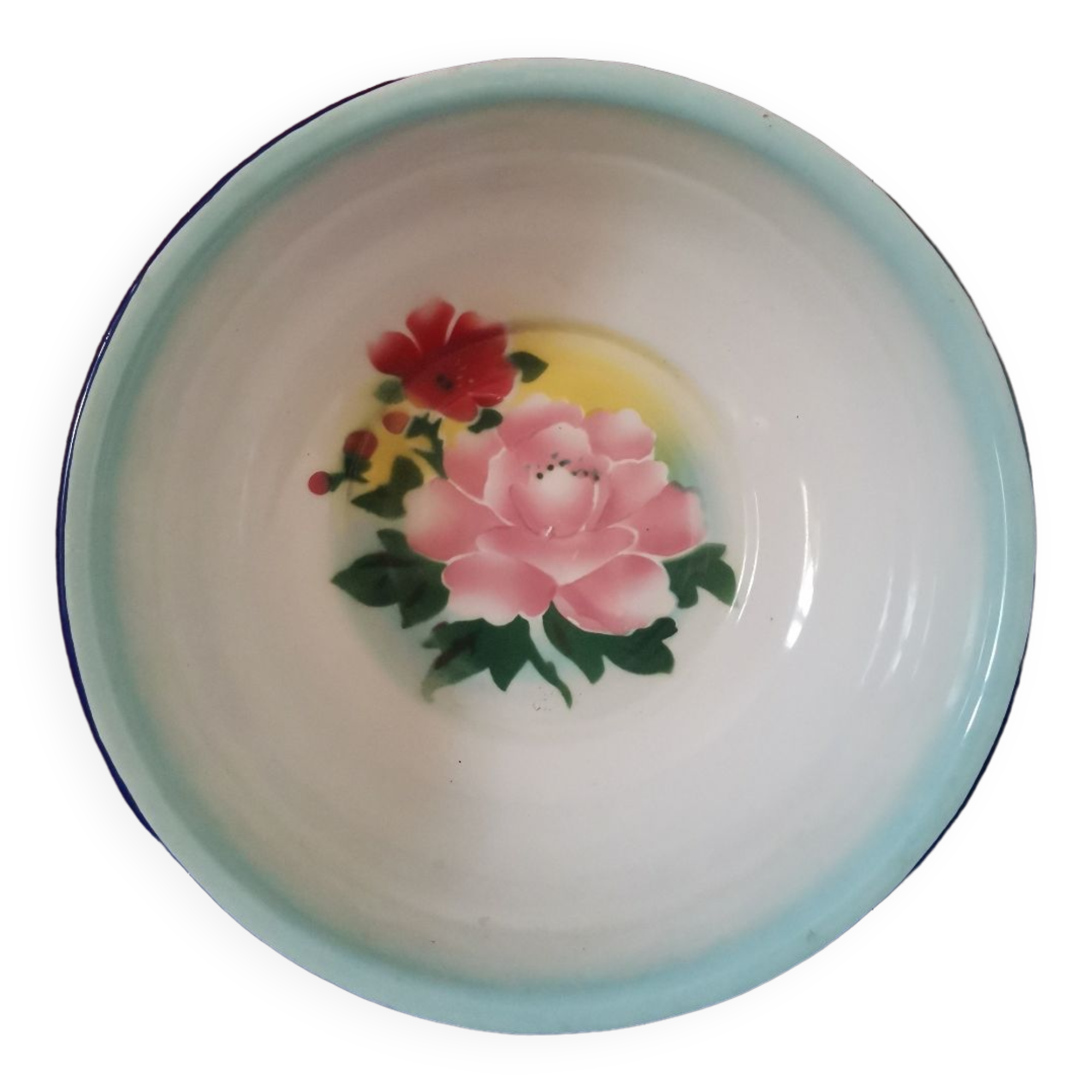 Glazed sheet metal bowl 1950