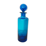 Glass bottle blue ball cap