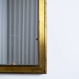 Brass square mirror, 1960s.