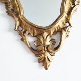 Gilded wood mirror, 56 x 32 cm