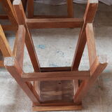 Set of 5 dld teak stools