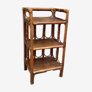 Rattan shelf 70s