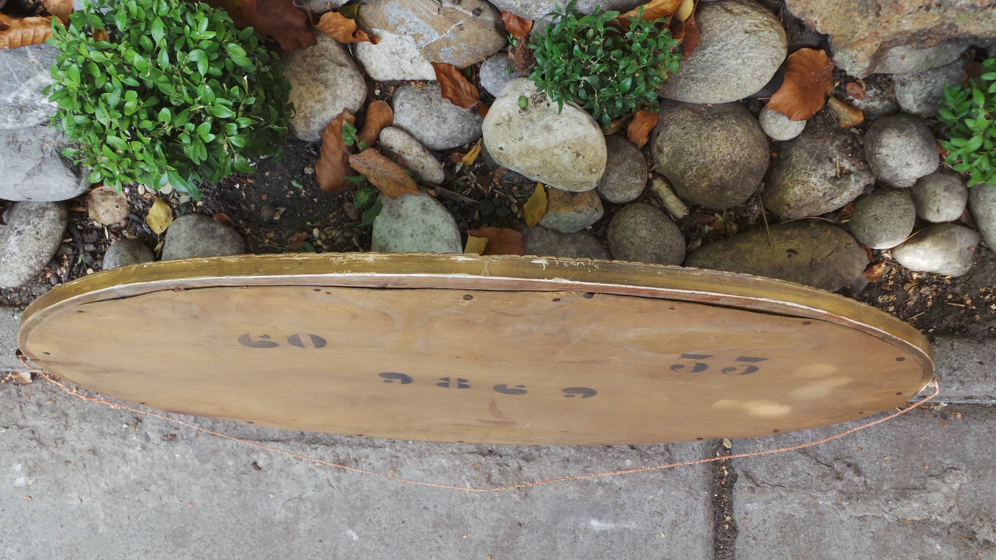 Mirror oval art deco 40 x 67cm