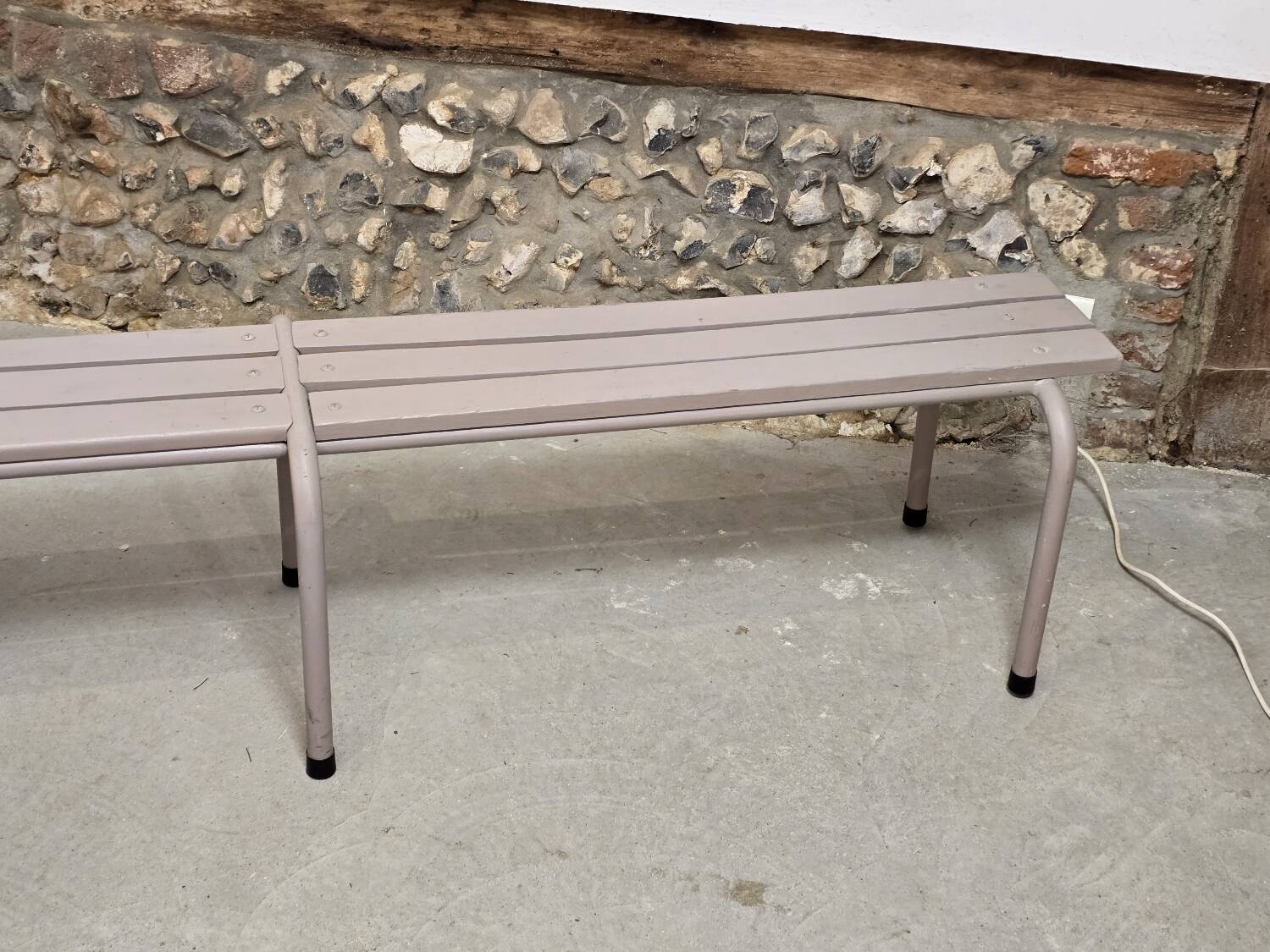 Light purple revamped school bench 1970 adult size
