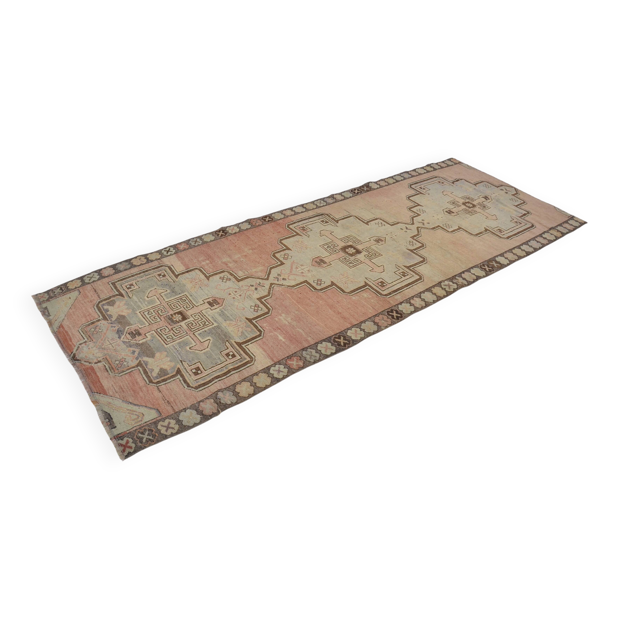 Vintage Antique Floral Oushak Rug sku 1286