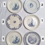 Gien blue dinner plates, St Amand