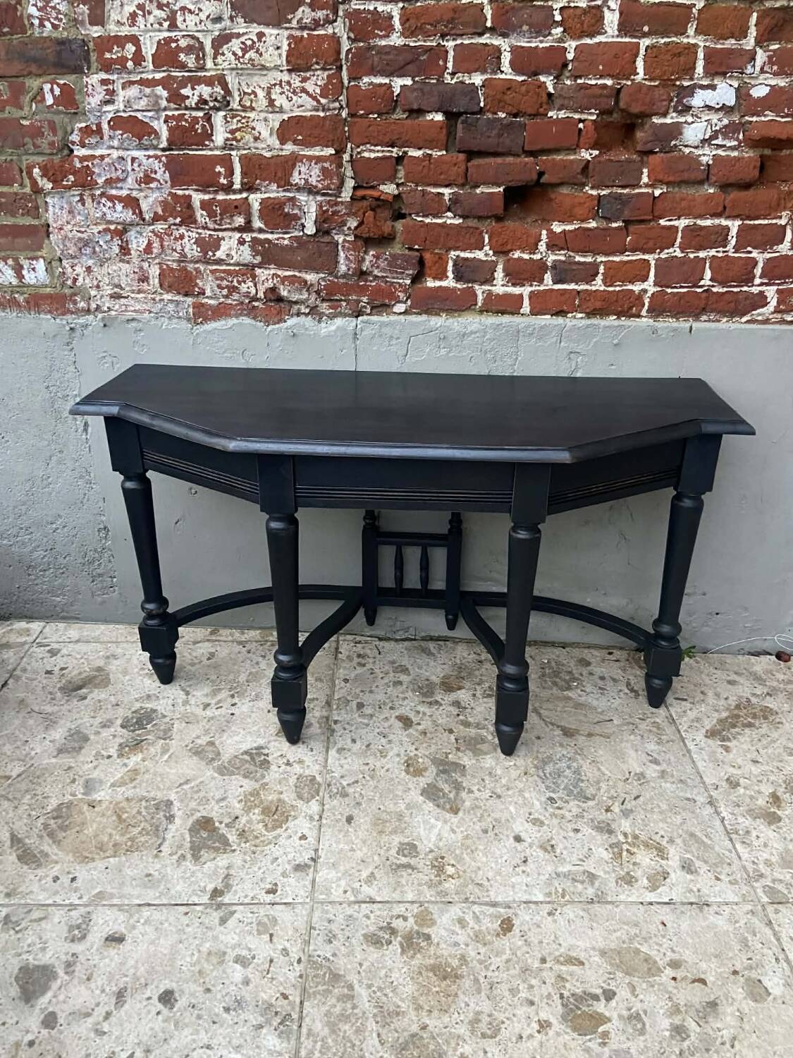 Black wooden console