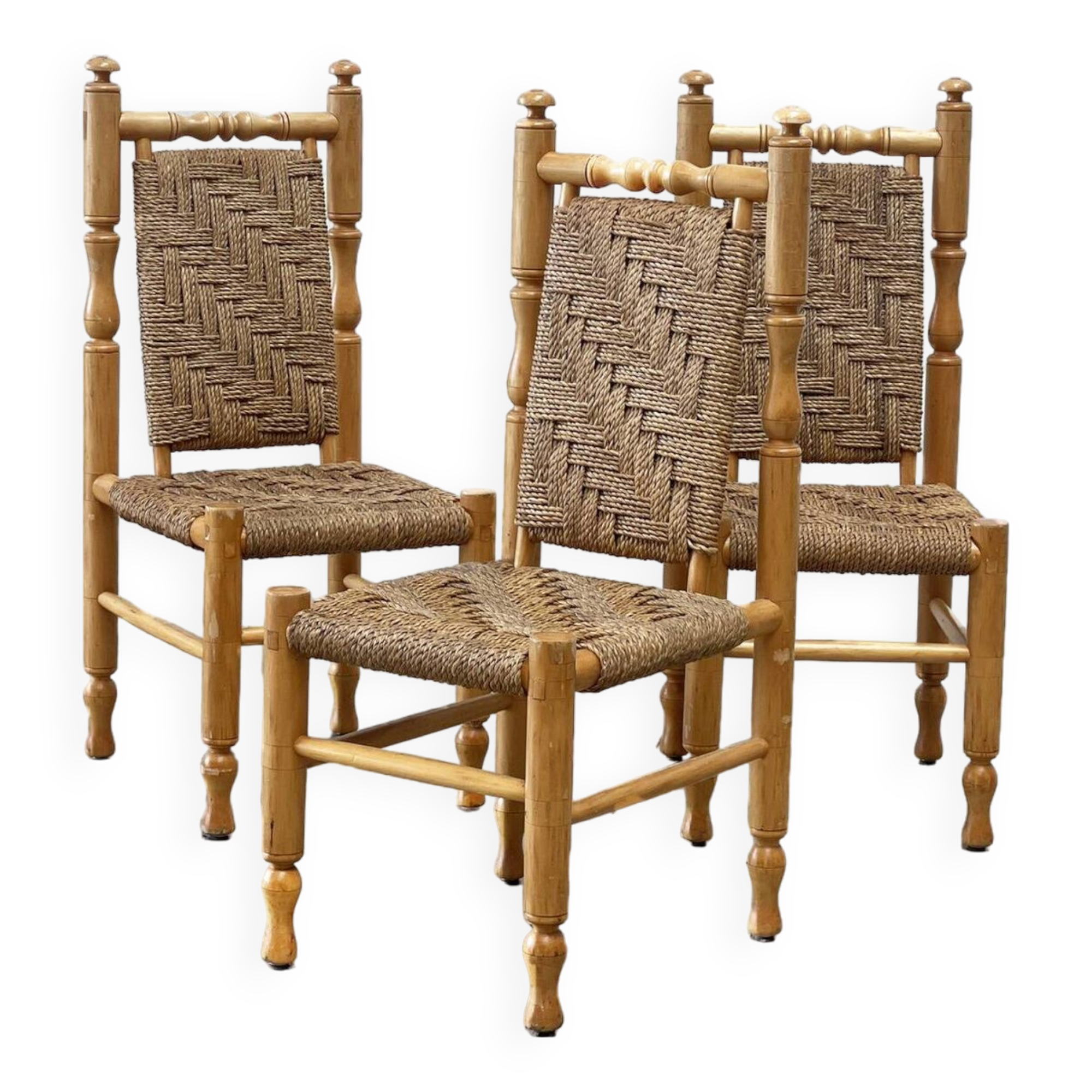 set of 3 sidechairs / dining chairs