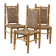 set of 3 sidechairs / dining chairs