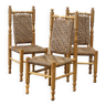 ensemble de 3 chaises d'appoint / chaises de salle à manger