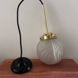 Art Deco globe pendant light