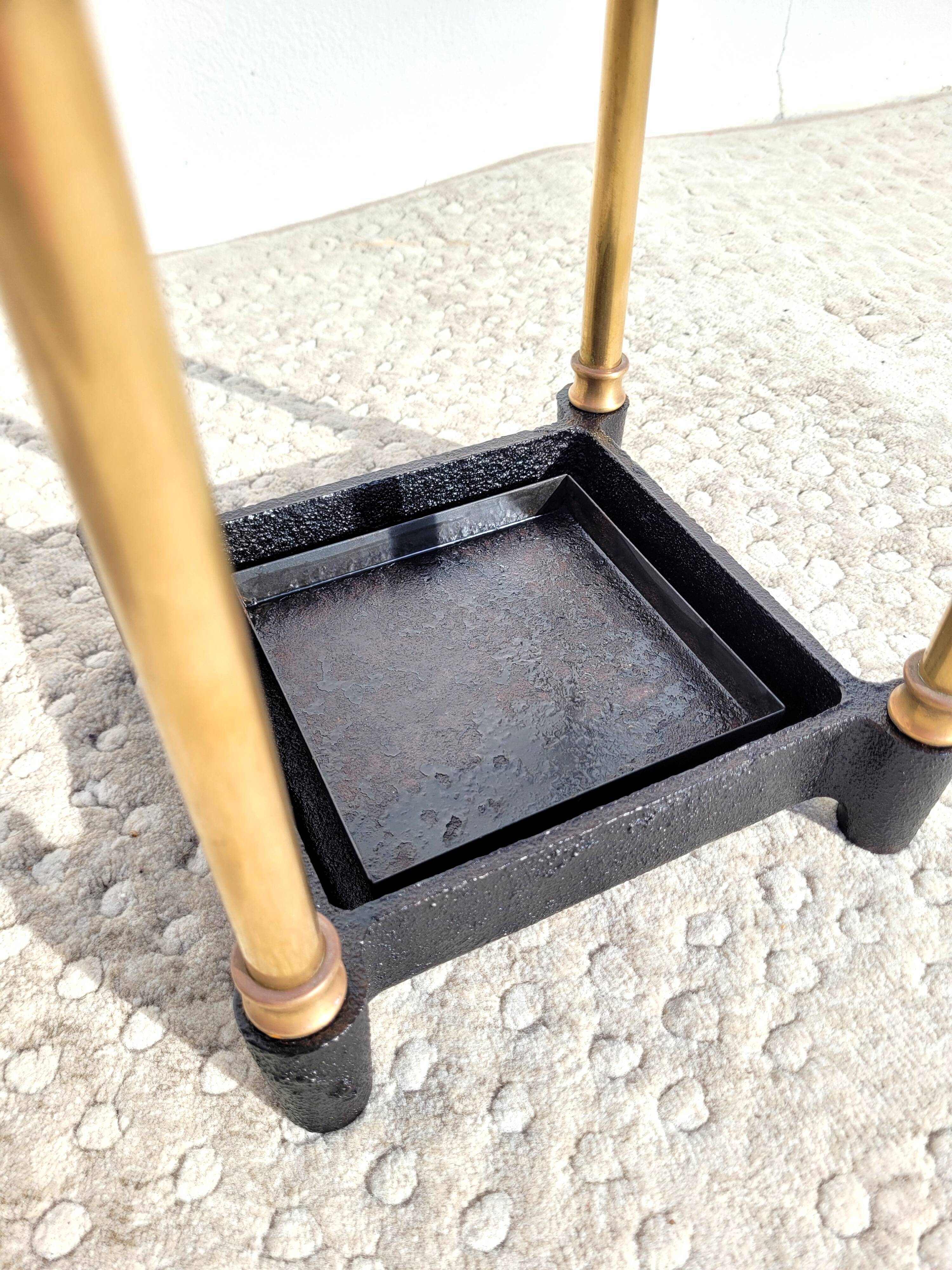 Victorian brass umbrella holder