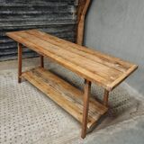 Industrial workbench washbasin table kitchen island 50 x 175 cm