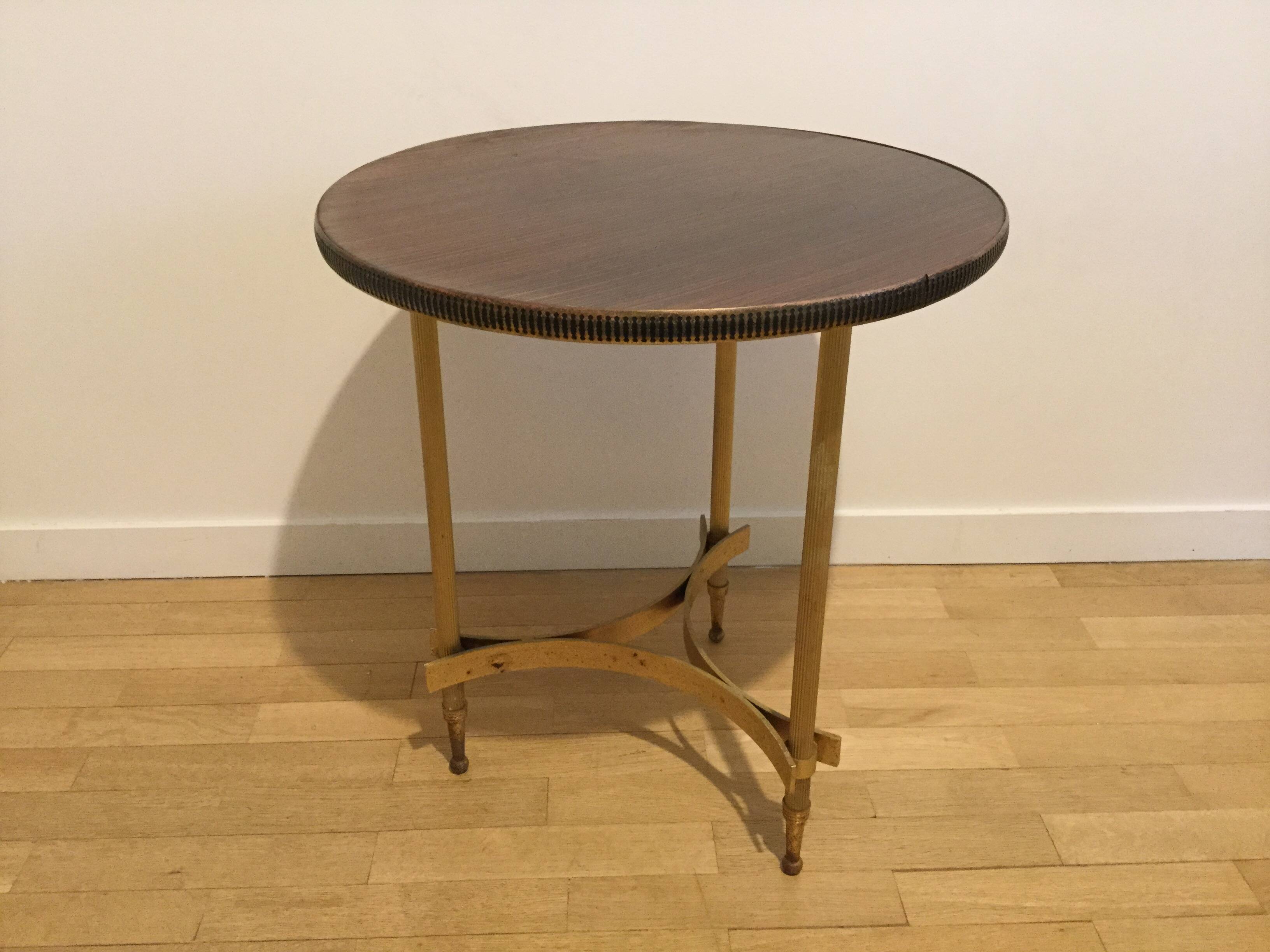 Vintage 70s pedestal table