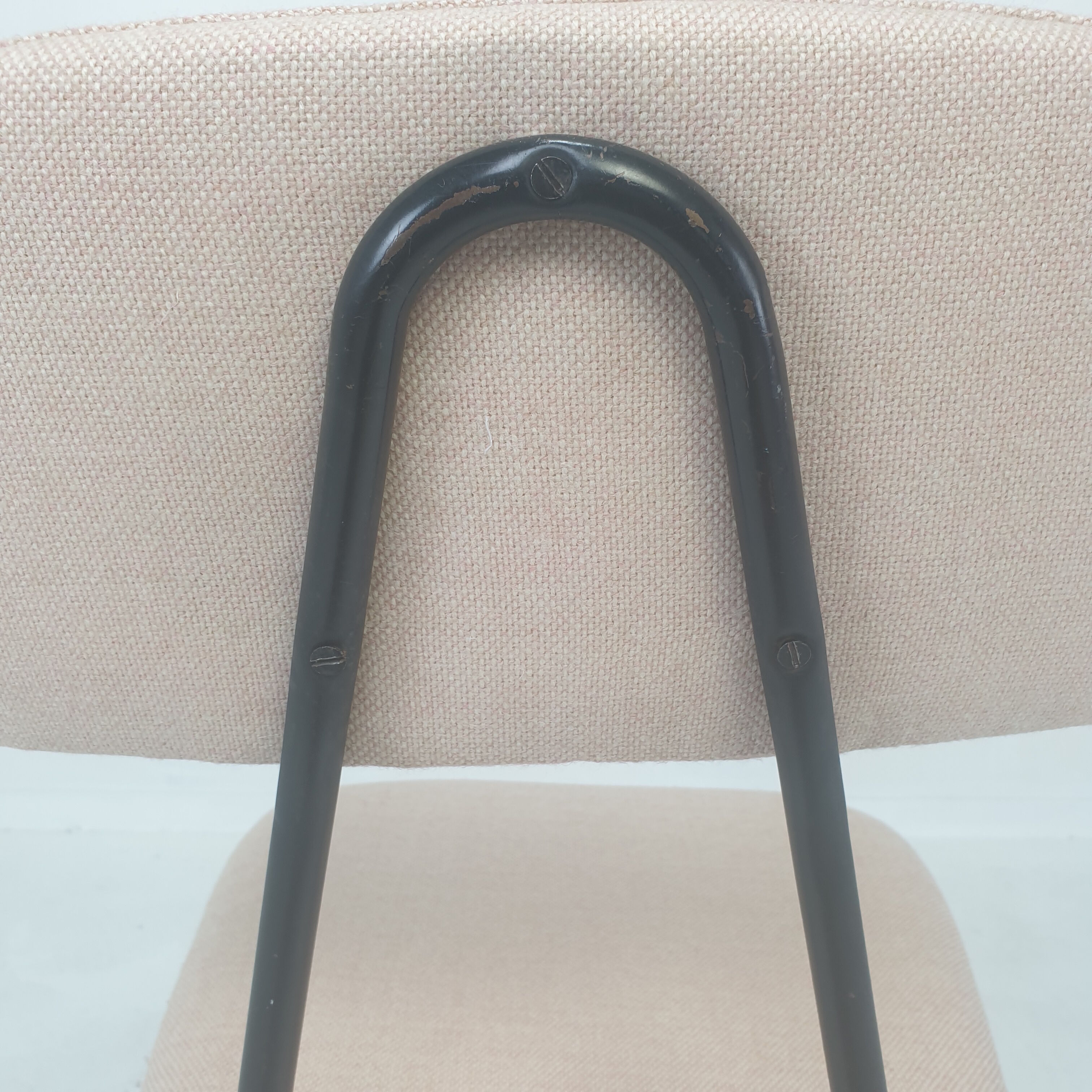 Set of 4 Italian Metal Dining Chairs, 1960's