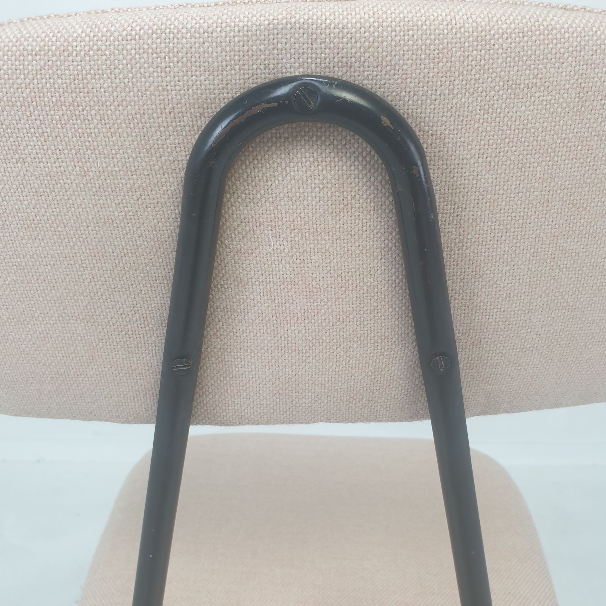 Set of 4 Italian Metal Dining Chairs, 1960's