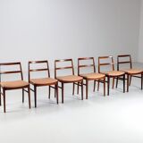 Arne Vodder model 430 dining chairs rosewood Sibast Mobler Denmark 1960