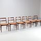 Arne Vodder model 430 dining chairs rosewood Sibast Mobler Denmark 1960