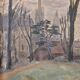 Oil on the link “Vista urbana en invierno”, Firmado “Henry Savoye”, pps. s. XX - France