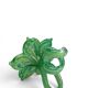 pair of flower candle holders in glass handmade in Italy.