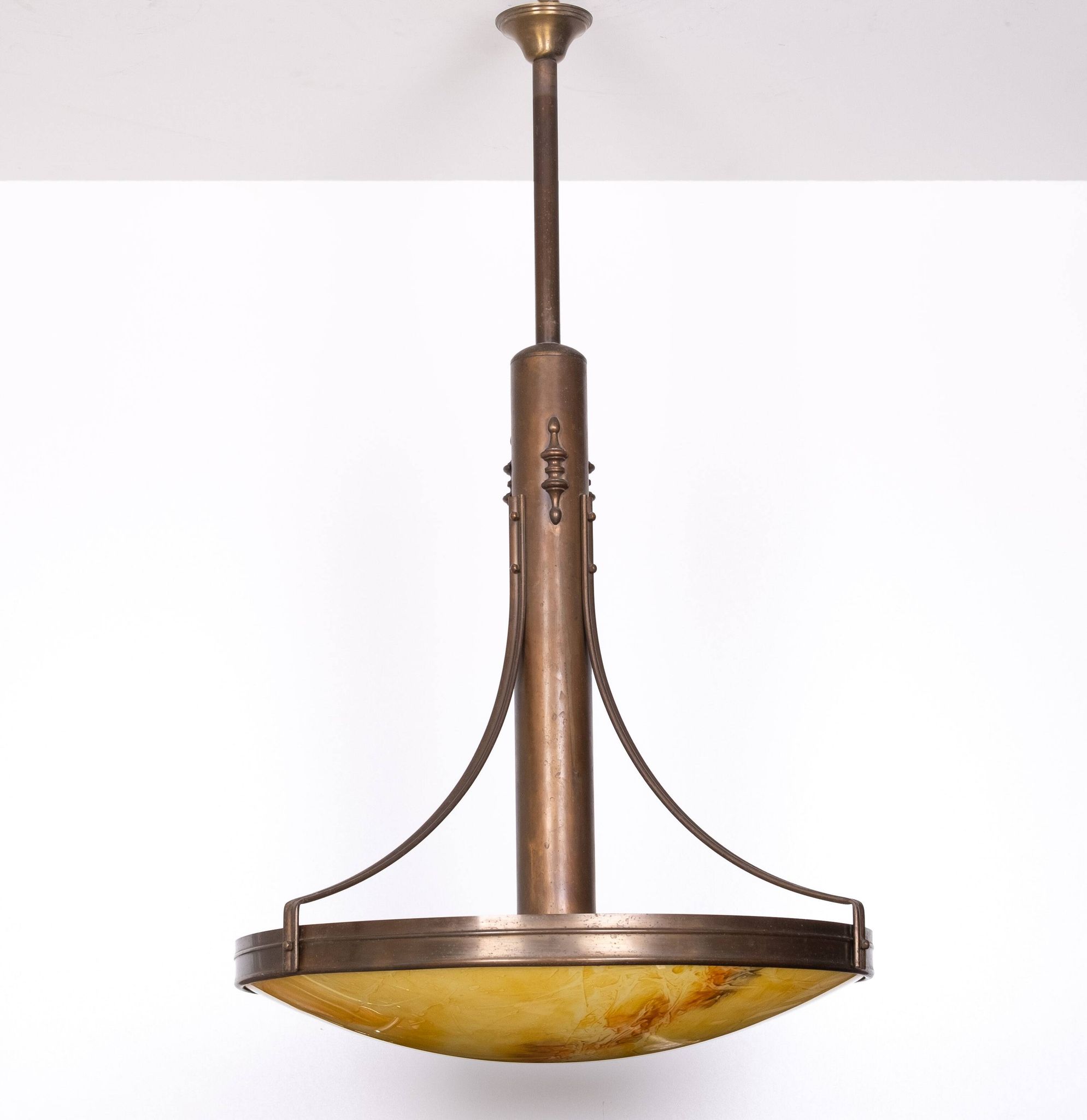 Grand plafonnier Art Déco, France, années 1980