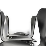 Set of 4 butterfly chairs 3107 by Arne Jacobsen for Fritz Hansen, 1976 Denmark