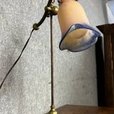 Cochelin France: 1890s gilt bronze desk lamp