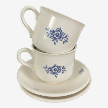 Pair of floral cups