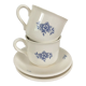 Paire de tasses fleuries