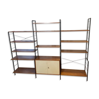 Modular vintage shelves of the 60s with box
