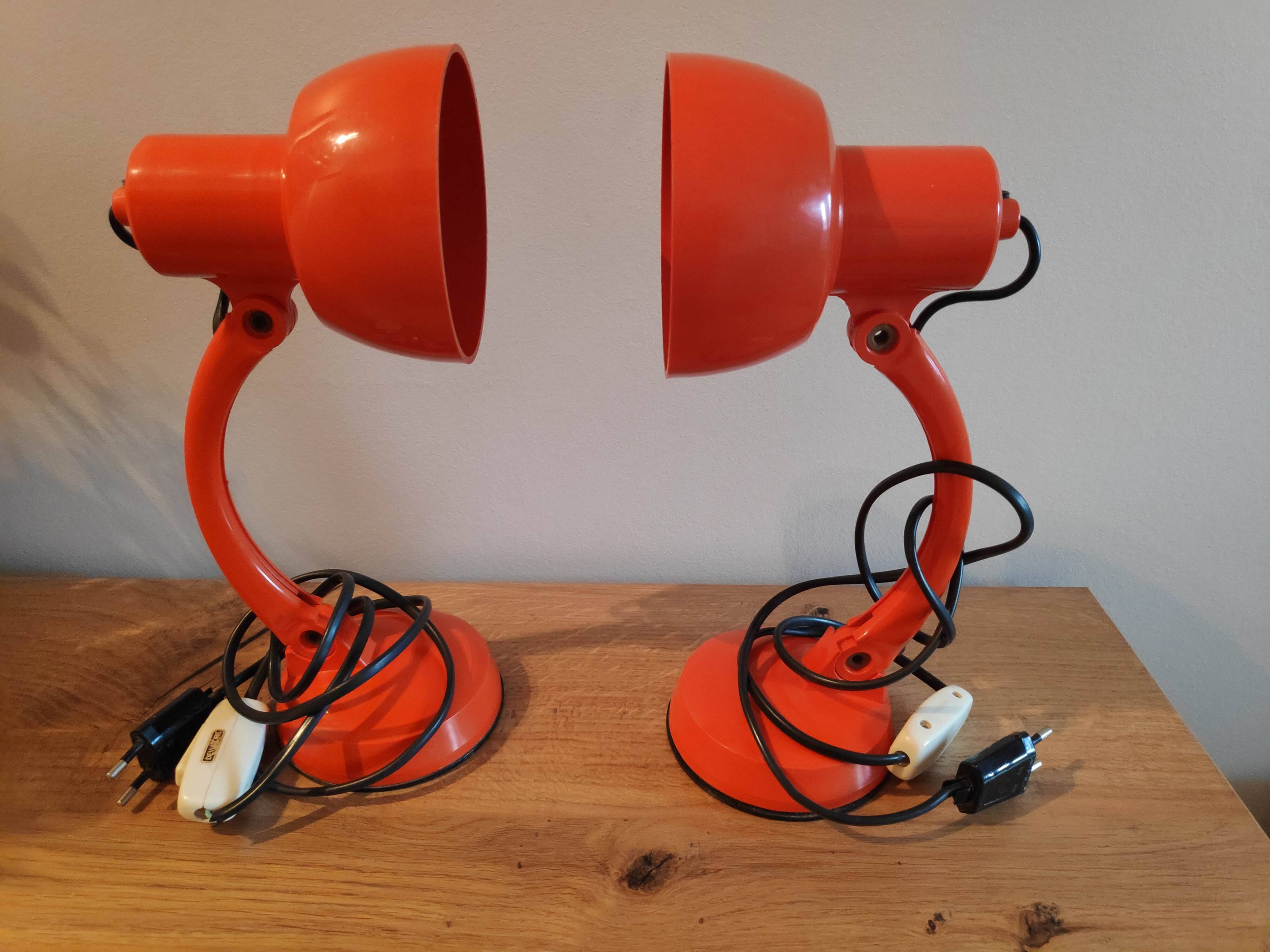 Paire de lampes de bureau années 70 (L-0102)