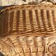 Handmade wicker laundry basket
