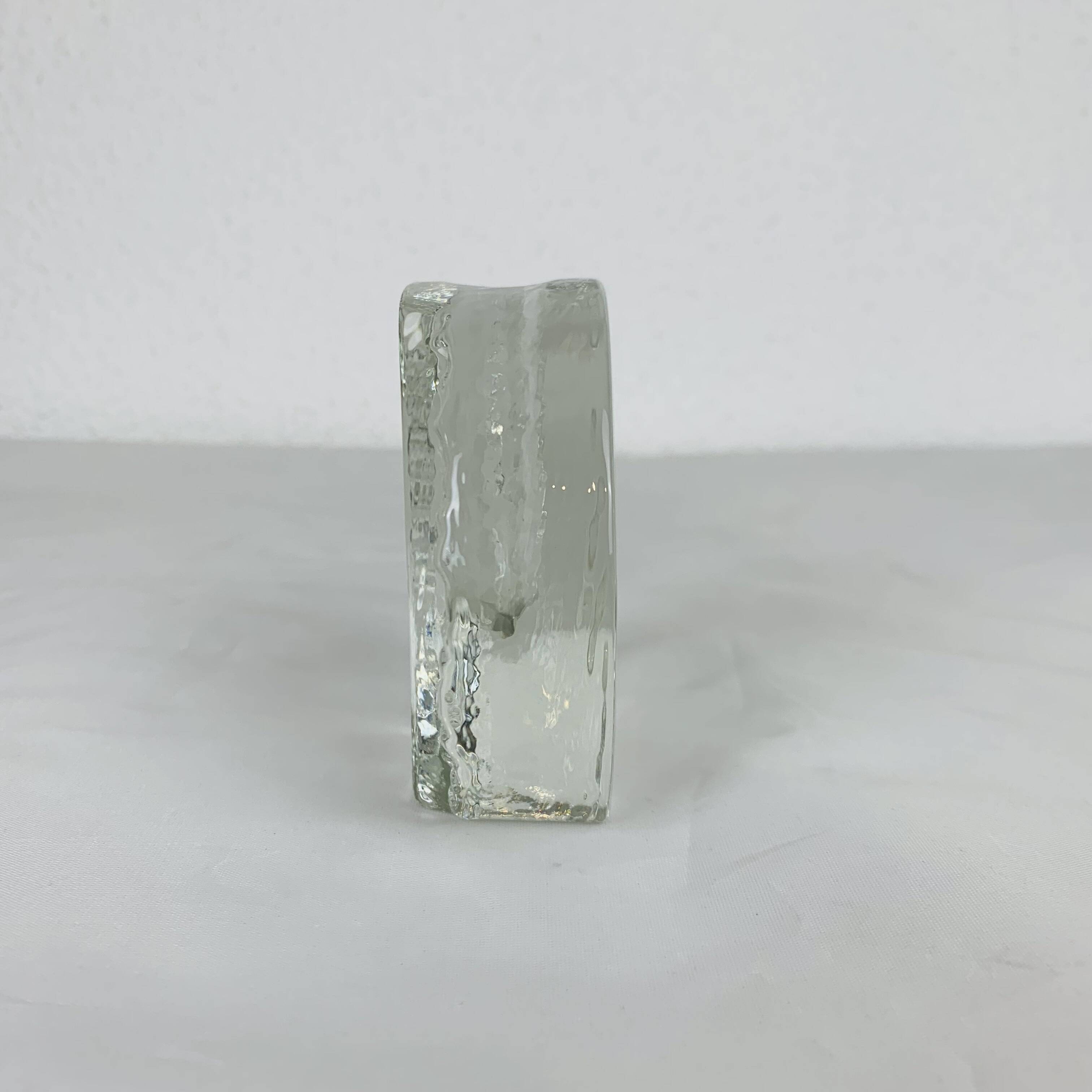 Walther Glass soliflore vase from the 70s, glass