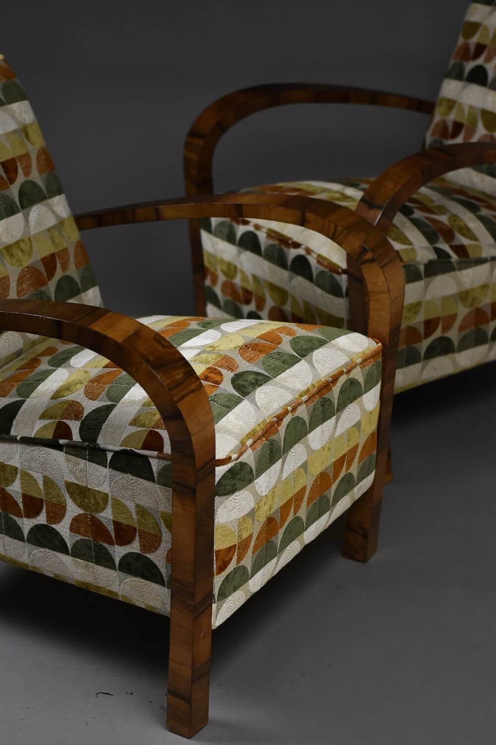 Pair of Art Deco armchairs, 1930s–1940s