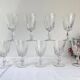 9 vintage red wine glasses