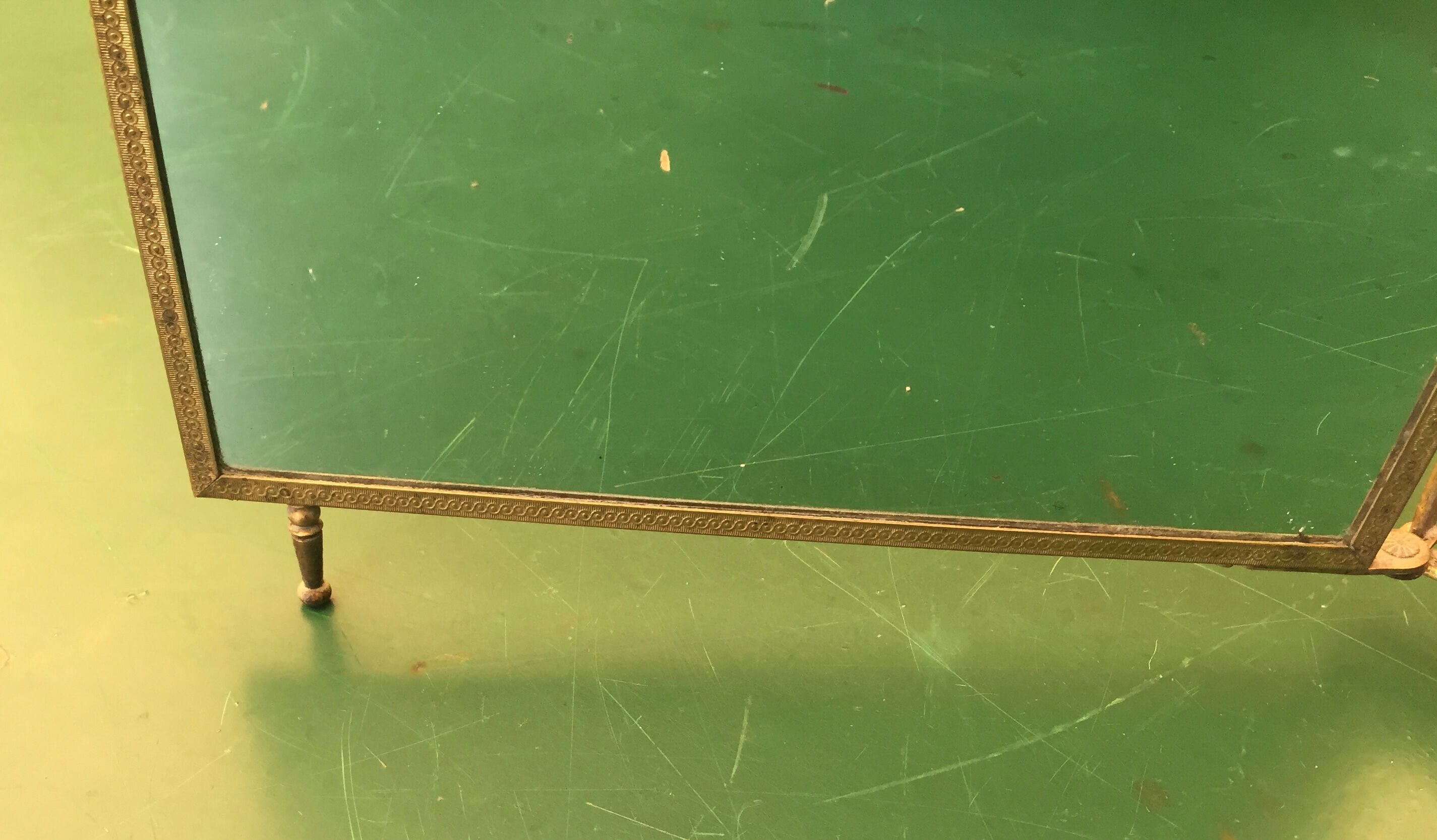 Triptych mirror with pediment around 1900 - 30,5 x 24,5 cm