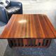 Table basse XL design vintage en bois exotique
