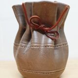 Vintage vase "purse" in sandstone