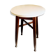 Side able in solid wood and his formica top